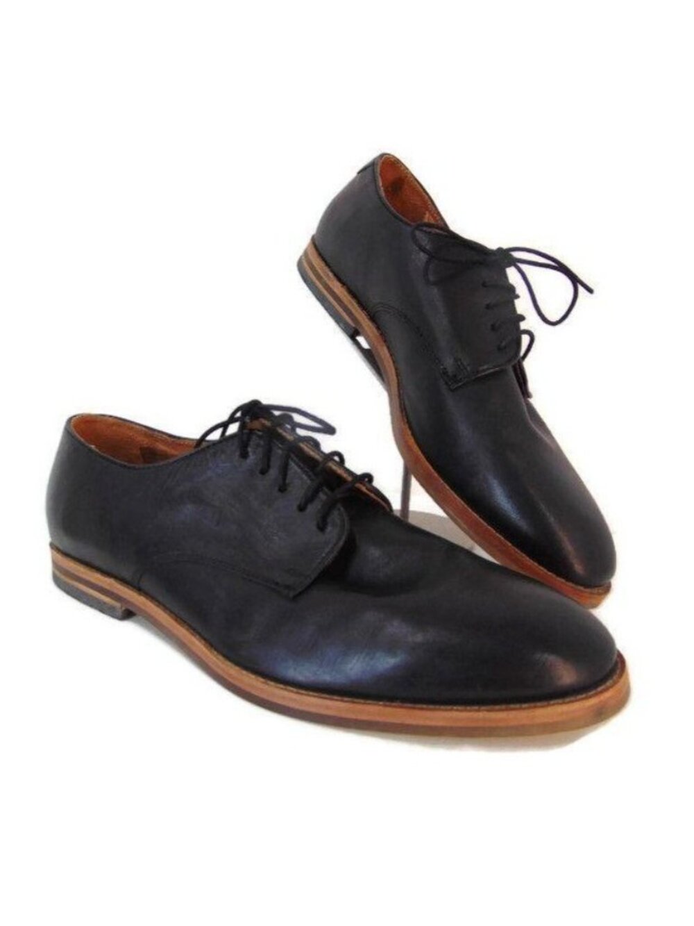 H by Hudson England Black Leather Lace Up Shoes EU